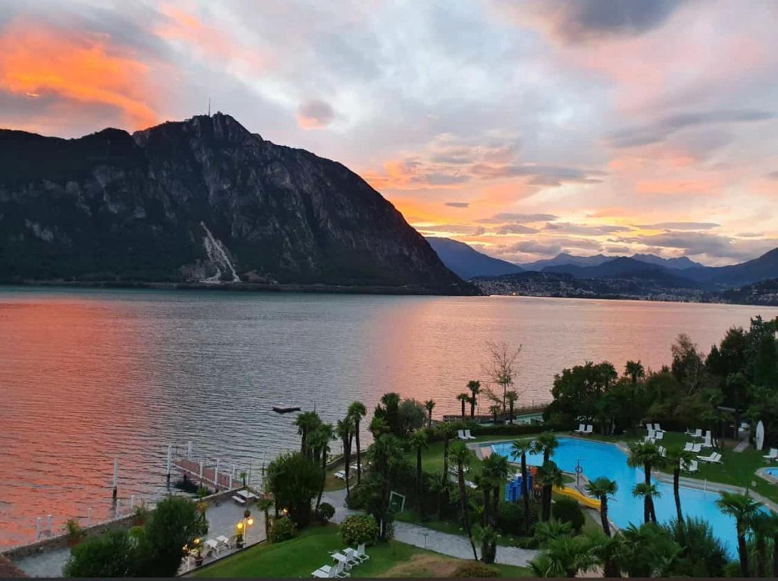 Holiday On The Lake Lugano 6 Bissone Exterior foto